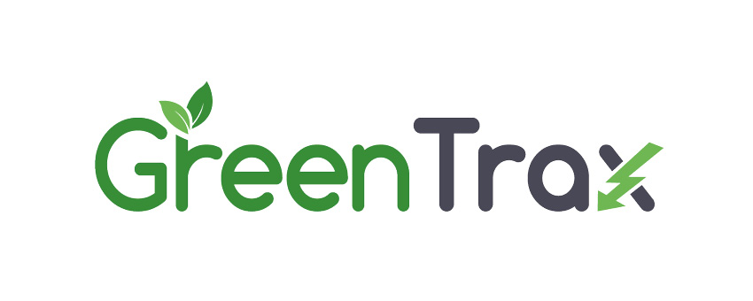 green-trax-logo-duh-it Logo von GreenTrax, Schriftzug mit grünem Green und grauem Trax